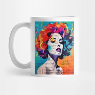 Ritmo Urbano: Latina Melodies in Pop Street Art Latin Music Mug